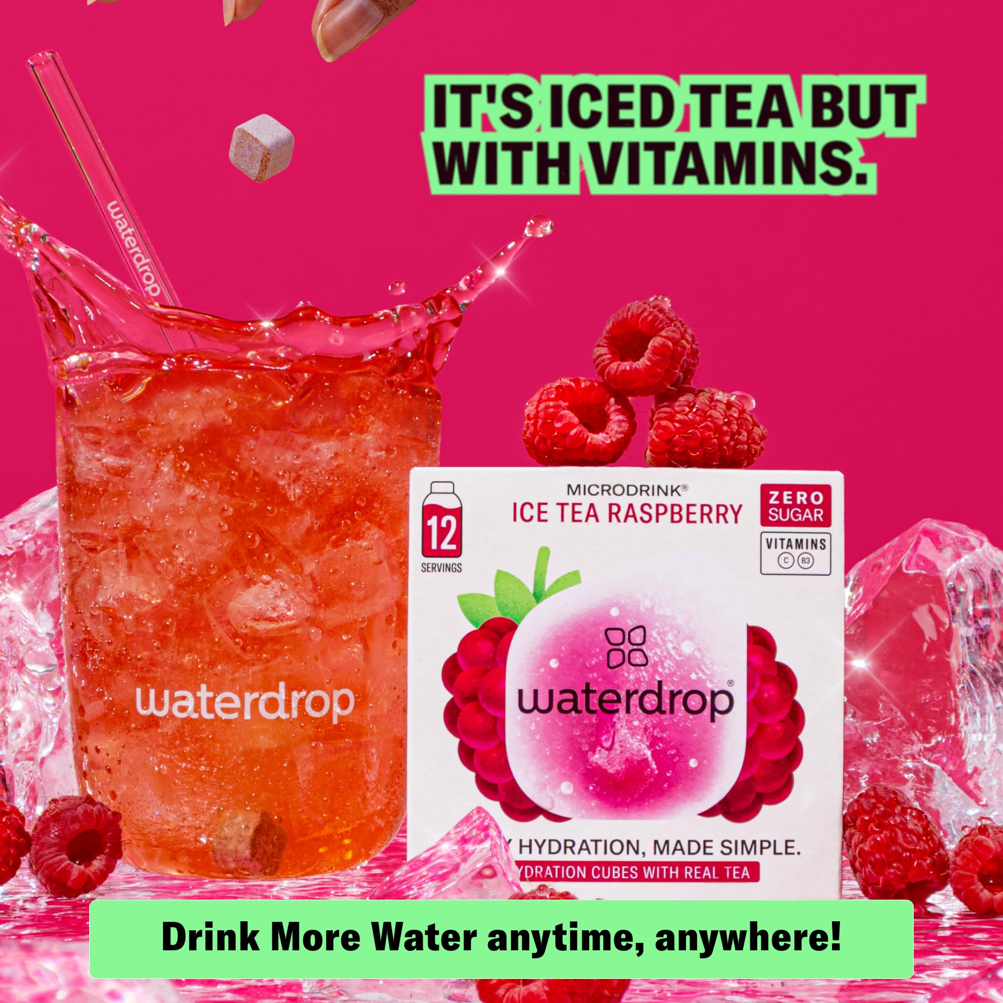 Amazon.com: Waterdrop Hydration Cubes With Vitamin C, B Vitamins